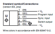 Electrical Connection โฟโต้สวิตช์แบบทรงกระบอก รุ่น UB6000