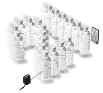Transparent PET Bottles โฟโต้สวิตช์แบบทรงสี่เหลี่ยม รุ่น E3Z