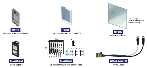 Options โฟโต้สวิตช์แบบทรงสี่เหลี่ยม รุ่น D2SA-Series